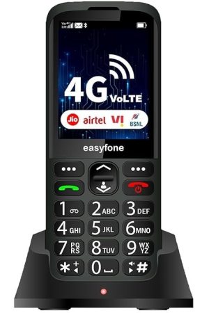 easyfone Elite 4G Senior Citizen Phone | Volte, 2.8", Safe Features